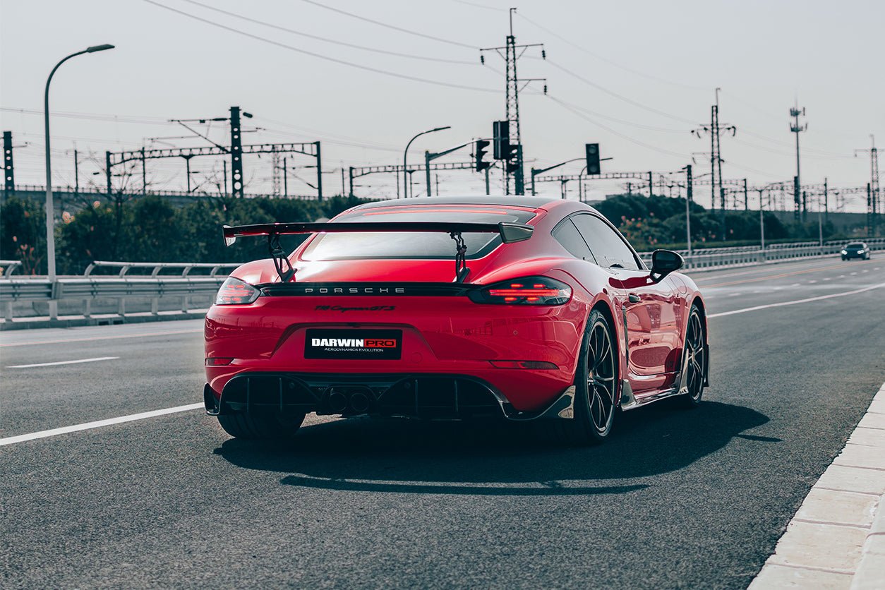 2016 - 2024 Porsche 718 Cayman & Boxster Stuttmate Carbon Fiber Rear Diffuser